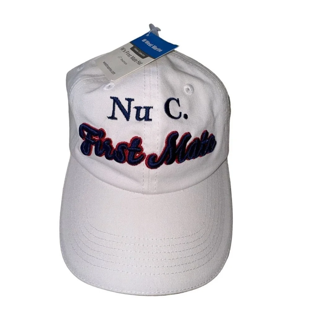 WEST MARINE Women's‎ First Mate Hat White adjustable NWT